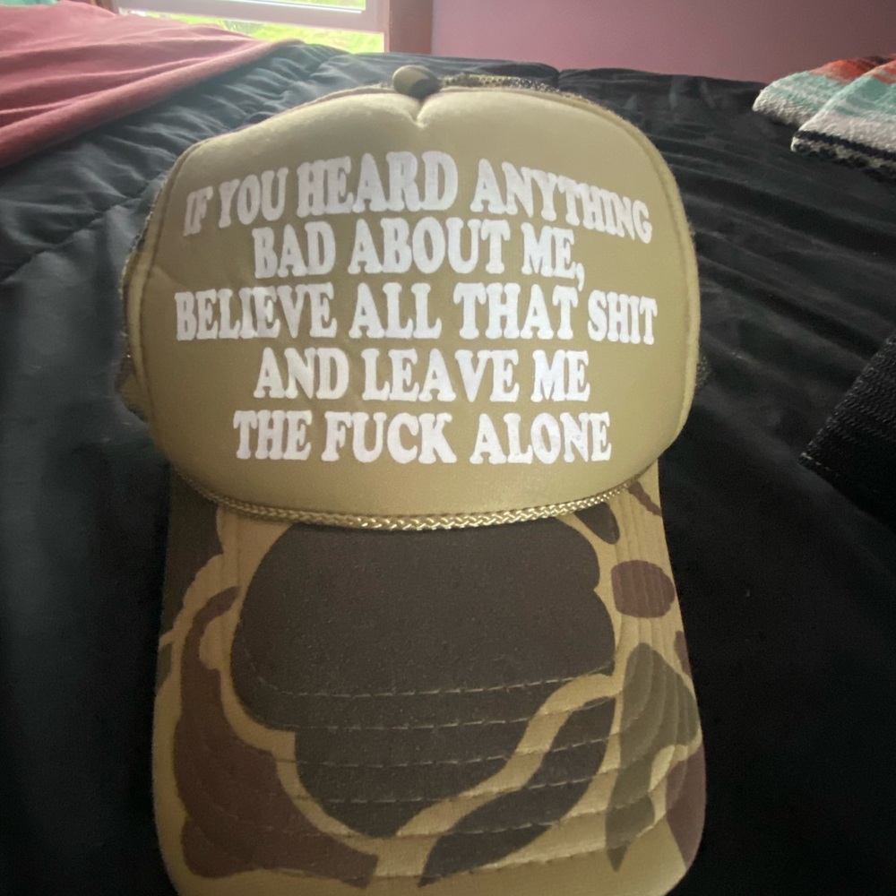 Olive Green Camouflage Trucker Hat